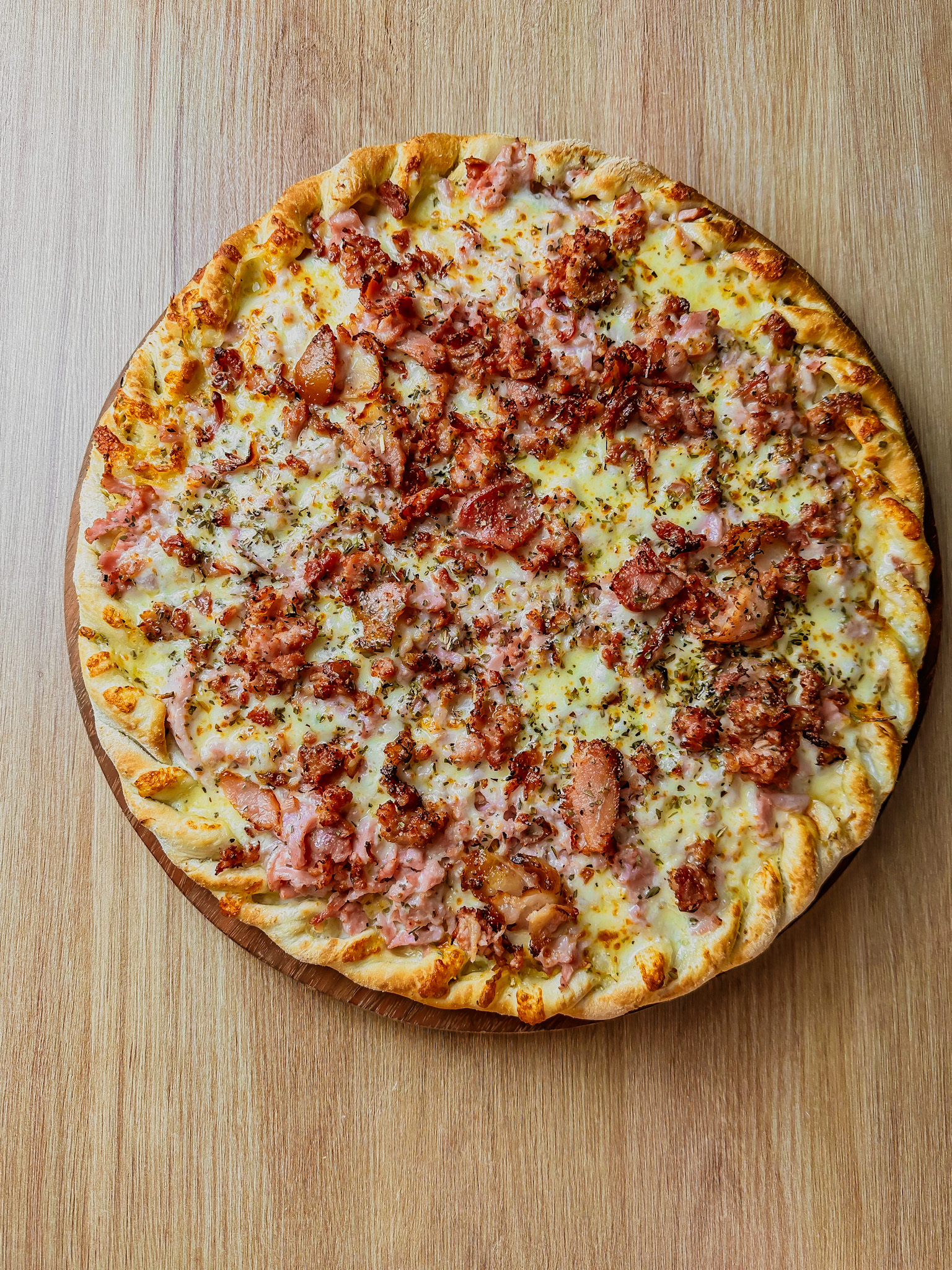 Pizza de Bacon